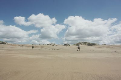 Scenic view of desert against sky