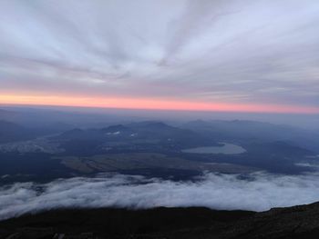 Scenic view of cloudscape during sunset