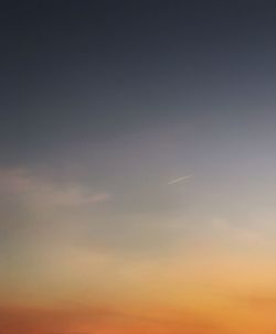 Scenic view of sky during sunset