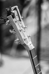 Close-up of guitar