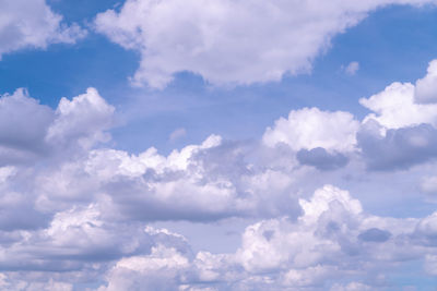 Low angle view of clouds in sky