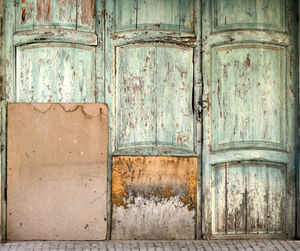 Full frame shot of old wooden door