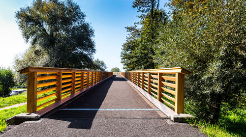 Low angle view of bridge against sky