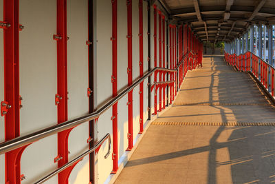 Walkway connecting the skytrain of bangkok