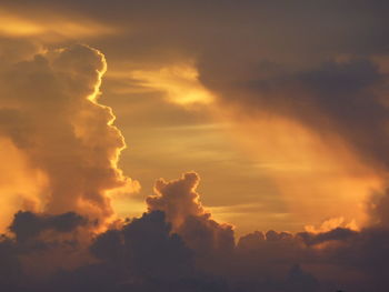 Low angle view of dramatic sky