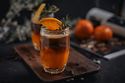 Close-up of drink on table