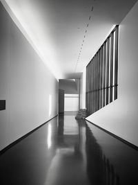 Empty corridor of building