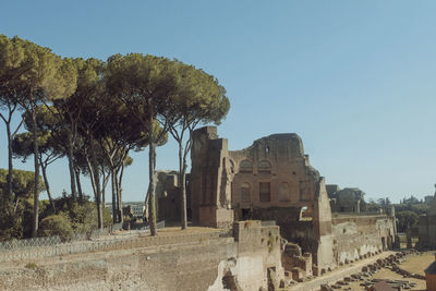 Old ruins against clear sky