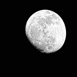 Low angle view of moon in sky