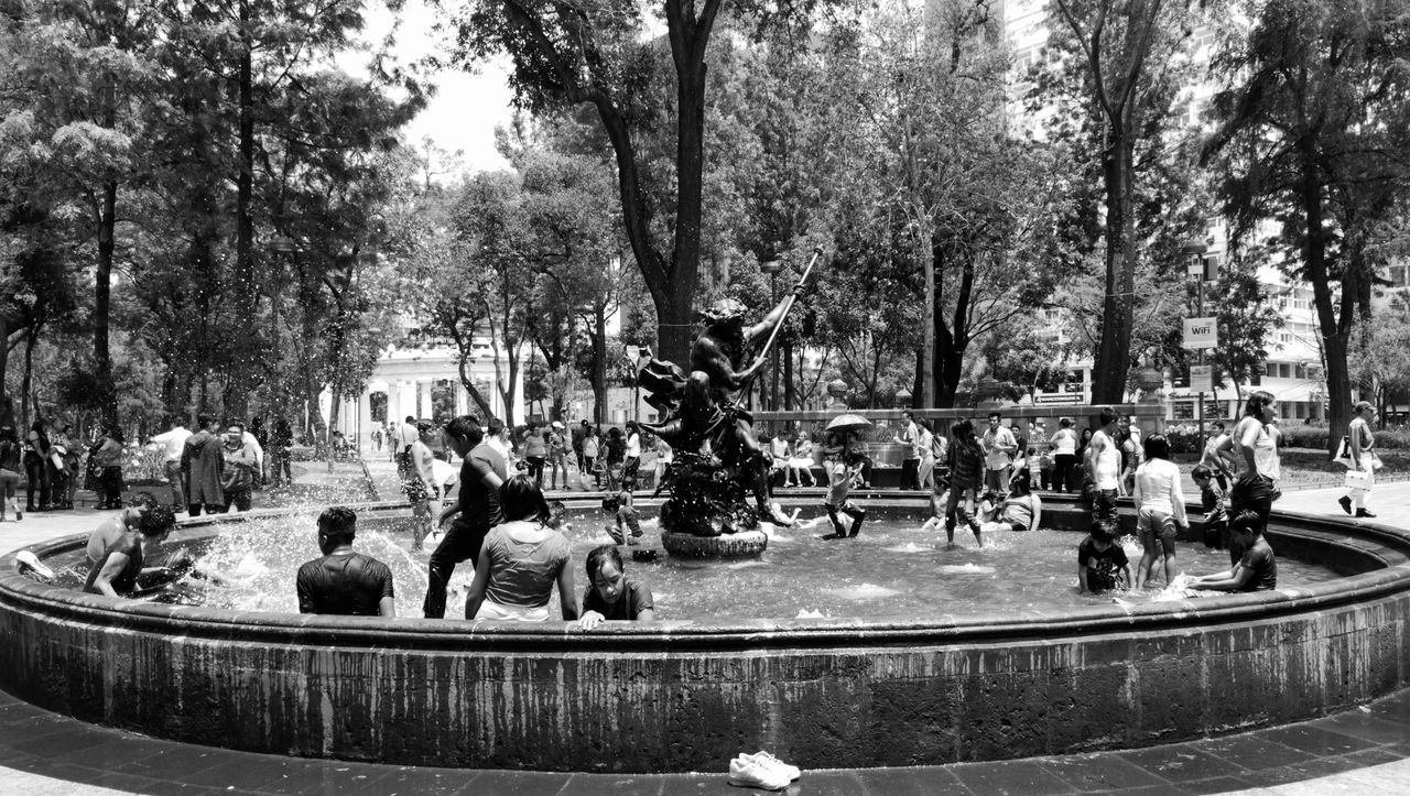 PEOPLE RELAXING IN PARK