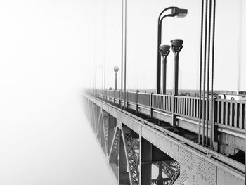Golden gate bridge during foggy weather