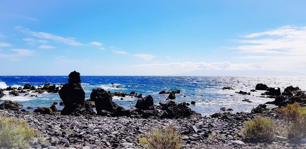 Scenic view of sea against sky