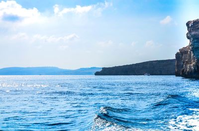 Scenic view of sea against sky