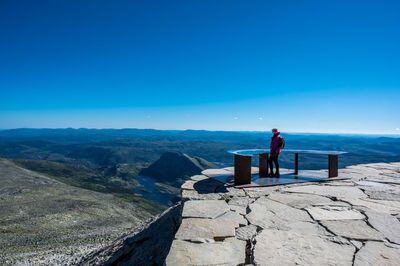 Viewpoint on gaustatoppen, norway