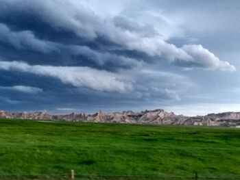 Scenic view of landscape against sky