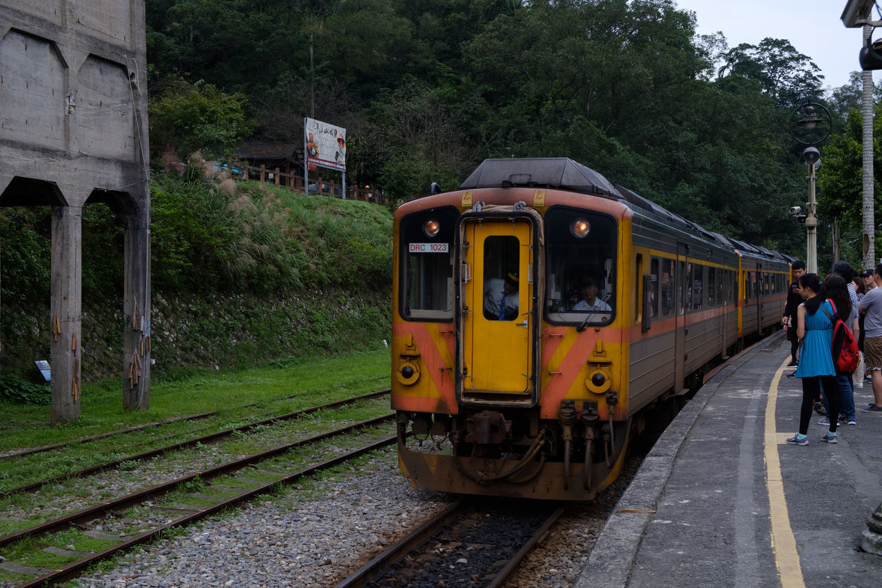 TRAIN ON RAILROAD TRACK