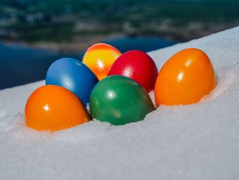 Close-up of multi colored balls