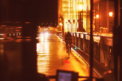 City street at night