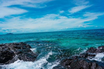 Scenic view of sea against sky