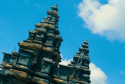 Low angle view of historic building against sky
