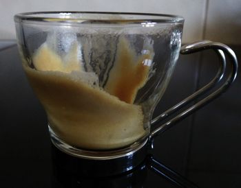 Close-up of drink on table