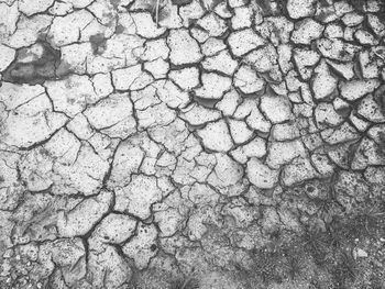 Full frame shot of cracked field