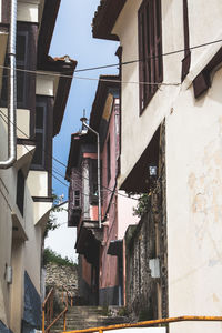 Low angle view of residential buildings against sky