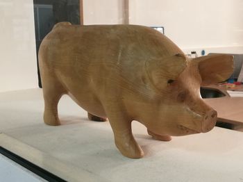 Close-up of horse statue