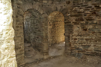 Stone wall of old building