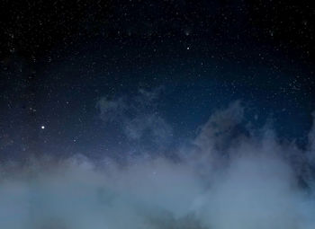 Low angle view of stars in sky