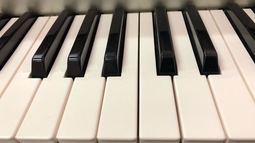 Full frame shot of piano