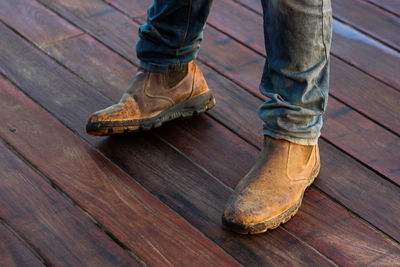 Close-up of wooden plank