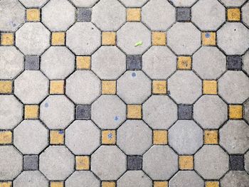Full frame shot of stone tiled floor