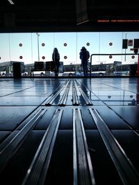 People walking in airport