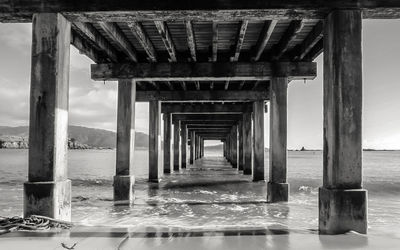 Interior of pier