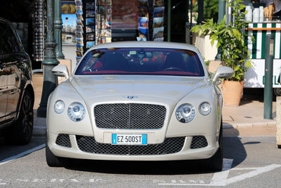 Car parked on street in city