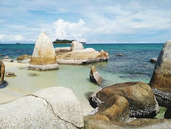 Panoramic view of sea against sky