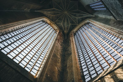 Low angle view of ceiling of building