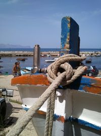 Boats in harbor
