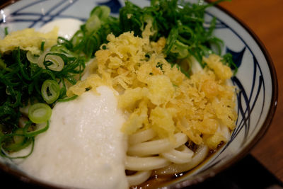 Close-up of served food