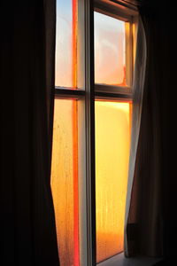 Close-up of orange window