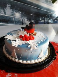 Close-up of cake in plate