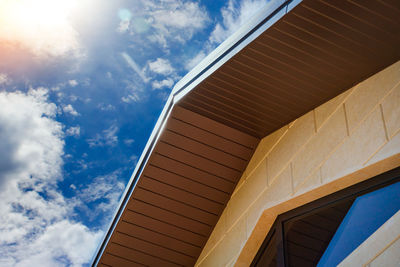 Low angle view of building against sky