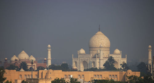 Taj mahal against blue sky