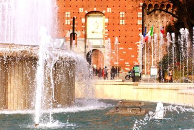 Fountain in park