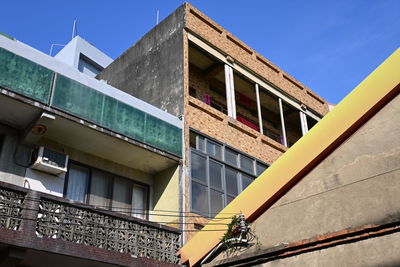 Low angle view of building against sky