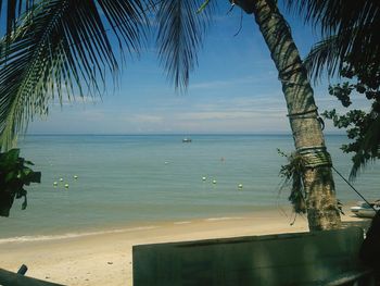 Scenic view of calm sea against sky