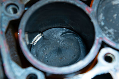 Close-up of machine part