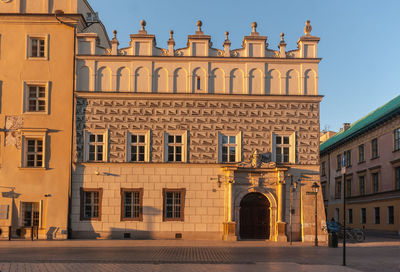 View of building in city