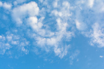 Low angle view of clouds in sky